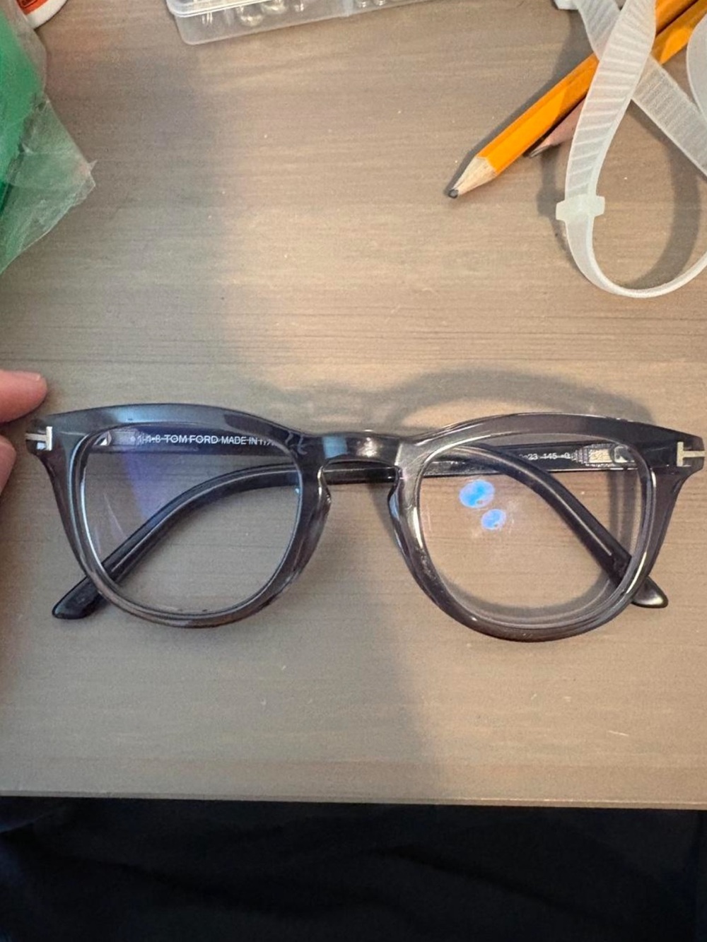 Tom Ford Women’s Black Gray Optical Glasses